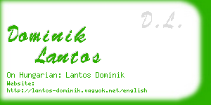 dominik lantos business card